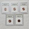 Image 1 : Five INB Brilliant Uncirculated 2009 Lincoln Bicentennial Pennies