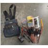 Image 1 : Husky Tool Pouch With Screwdrivers, Snips, Cat Light, Magnet Pick Up Tool, And More!