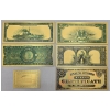 Image 2 : Set of 24k Gold Foiled Notes - US Notes with COA