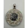 Image 2 : Sterling Silver Pendent Including Greek Hercules Motif Coin 12.5g