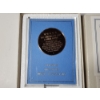 Image 3 : The Franklin Mint "The Recapture Of The America's Cup" Eyewitness Solid Bronze Medal w/ Display