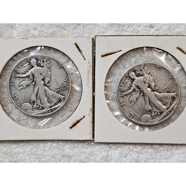 90% Silver United States Half-Dollar Assortment (Walking Liberty) - AFV: $1.00