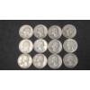 Image 1 : Assorted Years/Mint Marks United States 90% Silver Washington Quarters - Face Value: $3.00