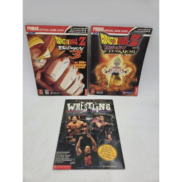 Two Dragon Ball Z Prima Game Guides And 2000 Stars Of Wrestling Book