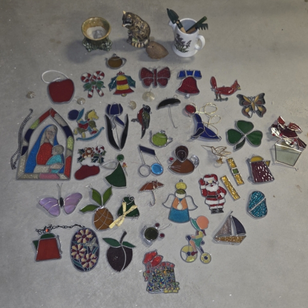 *Pick Up At Mantua Home-No Shipping Available* Beautiful Collection Of Stained Glass & Suncatcher Pi