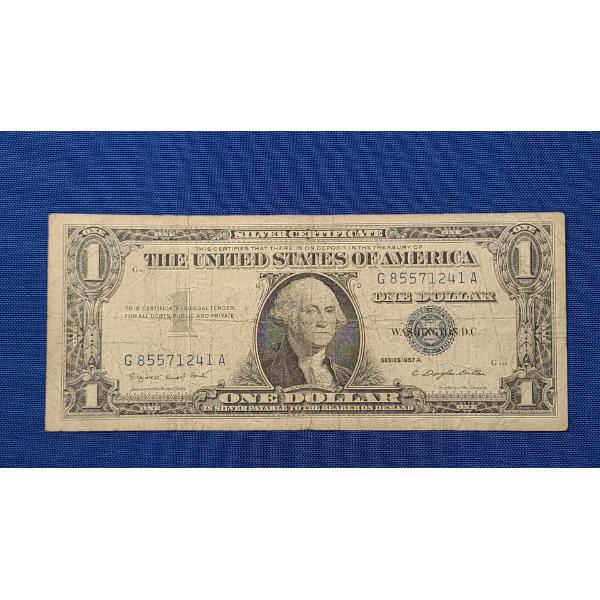 United States Series 1957A $1 Silver Certificate With Smith And Dillon Signatures
