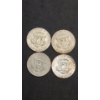 Image 2 : (5) 1967/1968 40% Silver Kennedy Half Dollars - Face Value: $2.00