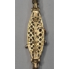 Image 5 : 10K Gold Tricolor 7" Black Hills Gold Filigree Rose Bracelet - Weight: 3.2g