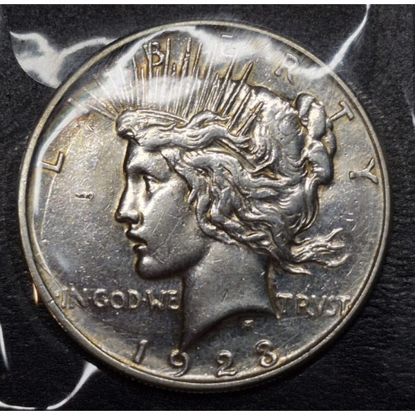 1923 D Silver Peace Dollar - GEM Condition - Pictures
