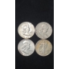 Image 1 : 1951, 1954, 1963 90% Silver Franklin Half Dollars & 1947-D 90% Silver Walking Liberty Half Dollar