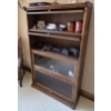 Image 3 : *Pick Up At Mantua Home-No Shipping Available* Stunning Oak 36Wx12Dx58H Leaded Glass Four Stack Barr