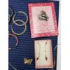 Image 5 : 3 Sets of Earrings - Turkish Made Necklace - Bracelet & Earring/Necklace Set (Diamond Shaped Colored