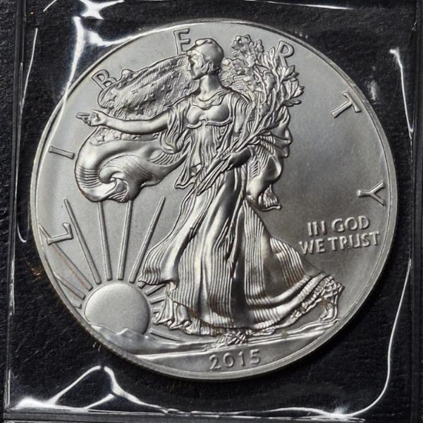 2015 United States Silver Eagle 1 Oz .999 Silver - Uncirculated - See Pics