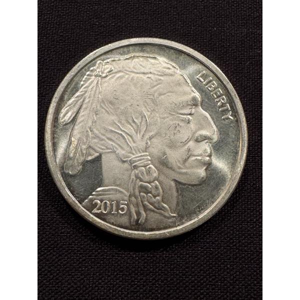 2015 Indian Buffalo Liberty One Troy Ounce .999 Fine Silver Coin - Beautiful Coin