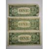 Image 5 : Three U.S. $1 Blue Seal Silver Certificates Series: 1935-F, 1957-B, 1935-D