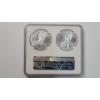 Image 5 : NGC 2021 MS 70 1 Troy Ounce .999 Fine Silver U.S American Eagle 2-Coin Set - Type 1 & Type 2