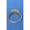 Image 5 : 10K Yellow Gold/10K White Gold Necklaces & Size 7 10K White Gold Tourmaline Ring -Total Weight: 2.8g