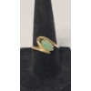 Image 1 : Vintage Style 14K Yellow Gold Plumb Jadeite Ring - Size 6 - Weight: 3.6g
