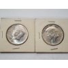 Image 1 : Two 1964 90% Silver Kennedy Half Dollars 