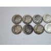 Image 2 : (10) Assorted Years 90% Silver Roosevelt Dimes - FV: $1.00