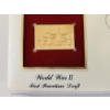 Image 2 : World War II First Peacetime Draft First Day of Issue 22K Gold Stamp Commemorative  