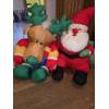 Image 1 : Vintage Nylon Reindeer & Santa, Lighted Plush Dog, & Etc