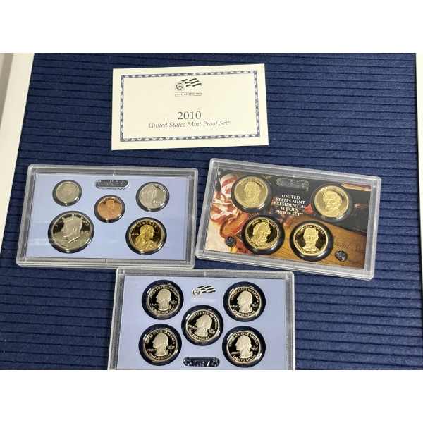 2010 U.S. Mint Proof Set with COA - Face Value $6.91 