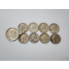 Image 1 : 1964 Kennedy Silver Half Dollar and Assorted Years Silver Washington Quarters FV: $2.50