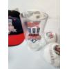 Image 9 : Sports Collectibles: Mark McGwire Figure, 3 Baseballs, Mini Glove, Glass, and Hats (Tote Included) 