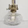 Image 3 : Vintage Lamplight Farms #330 Ellipse Clear Glass Kerosene Oil Lamp