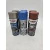 Image 1 : All Brand New 11oz Valspar Sprays- 2 Red Oxide 2 Safety Blue & 2 Steel Wheels