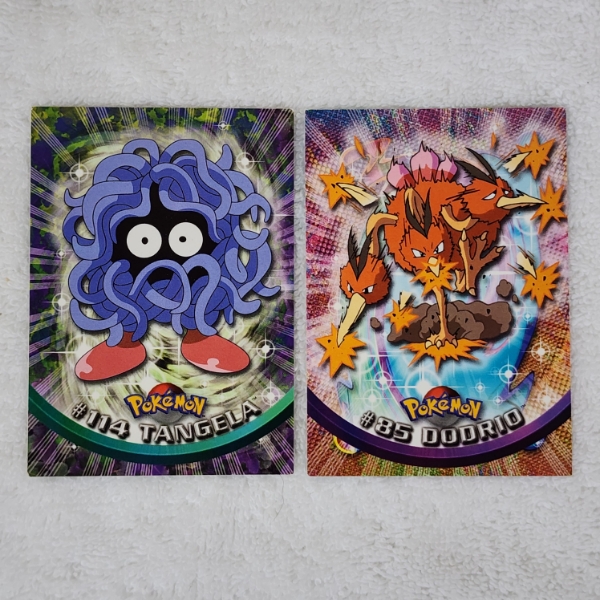 Two Vintage Topps Pokemon Trading Cards ~ Tangela #114 & Dodrio #85