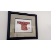 Image 2 : Rare Framed "SUZHOU" Embroidary 17 x 20 O/A - 11" x 9" Miniature Garmant Top - Very Collectible