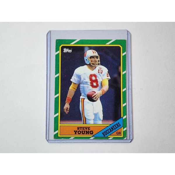1986 Topps Steve Young Rookie Card #374 - in Protective Card Sleeve