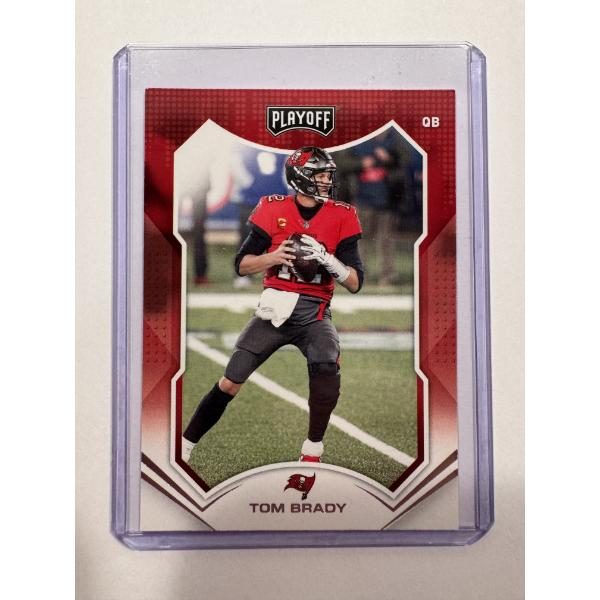 2021 Panini Tom Brady Playoff Football Card In Protective Holder - Mint Condition