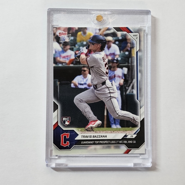 2026 Topps Now Travis Bazzana RC #153 1st MLB Hit RBI & SB Cleveland Guardians Rookie Card