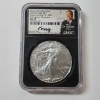 Image 1 : NGC MS70 2021-S American Silver Eagle - Eagle Landing T-2- FDR Signed by Edmund C. Moy 