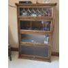 Image 1 : *Pick Up At Mantua Home-No Shipping Available* Stunning Oak 36Wx12Dx58H Leaded Glass Four Stack Barr