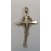Image 4 : 10K Yellow Gold Crucifix Pendant With Diamonds - Weight: 2.2g
