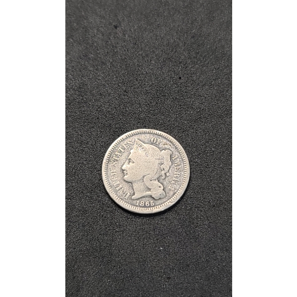 1865 Three Cent Nickel