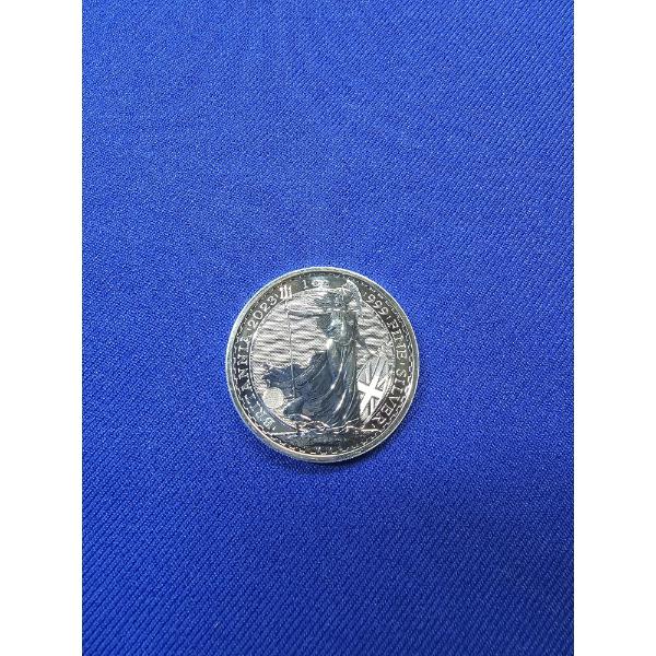 2023 U.K. 2 Pounds - 1 oz .999 Fine Silver Coin - King Charles III Britannia Mint Condition
