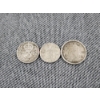 Image 1 : Lot of Three Asstd World Silver Coins - 1918 3 Pence, 1942 1/10 G & 1939 Canada Dime- TASW 0.1309 Oz