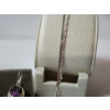 Image 3 : Sterling Silver Purple Iridescent-Style Stones Earrings and Two Bracelets TW: 14.0g