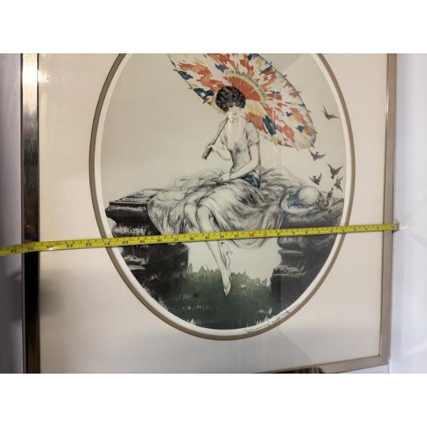 Louis Icart Signed Photograph in Frame - 29x25.5'