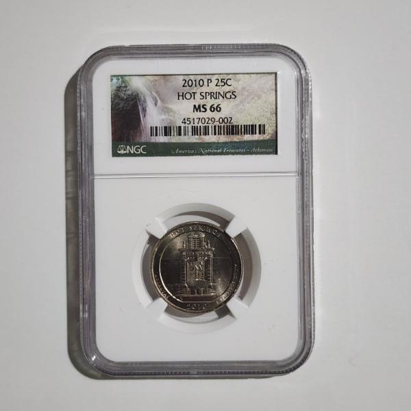 NGC MS66 Graded 2010-P United States Hot Springs Quarter 
