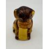 Image 1 : Adorable Degenhart Vintage Glass Dog Figurine- Amber Lite