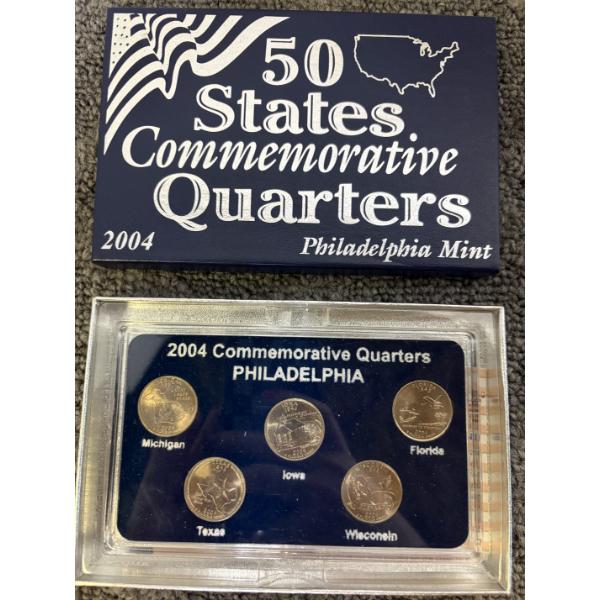 2004 Philadelphia Mint Commemorative State Quarters Set FV: $1.25