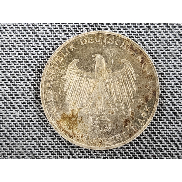 1991 Silver 10 Mark Coin - ASW: 0.3115oz - 62.5% Silver