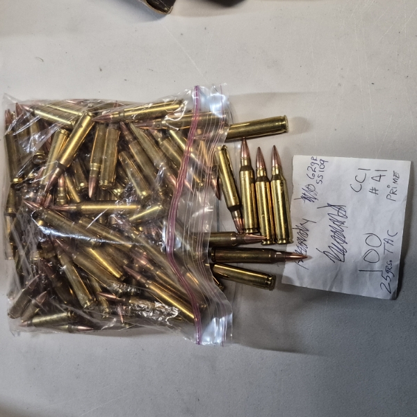 AMMO - BAGGED AS SHOWN - 100 COUNT .223 Rem ROUNDS - SEE PICS