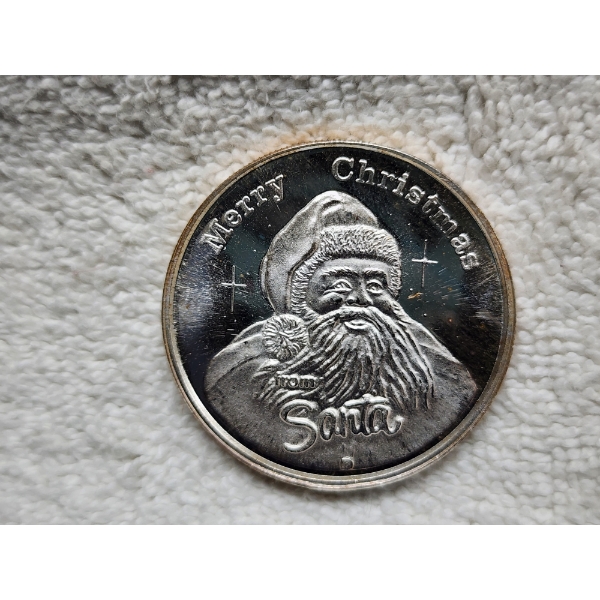 1 Troy Ounce Merry Christmas From Santa Round - "For Someone Special" 